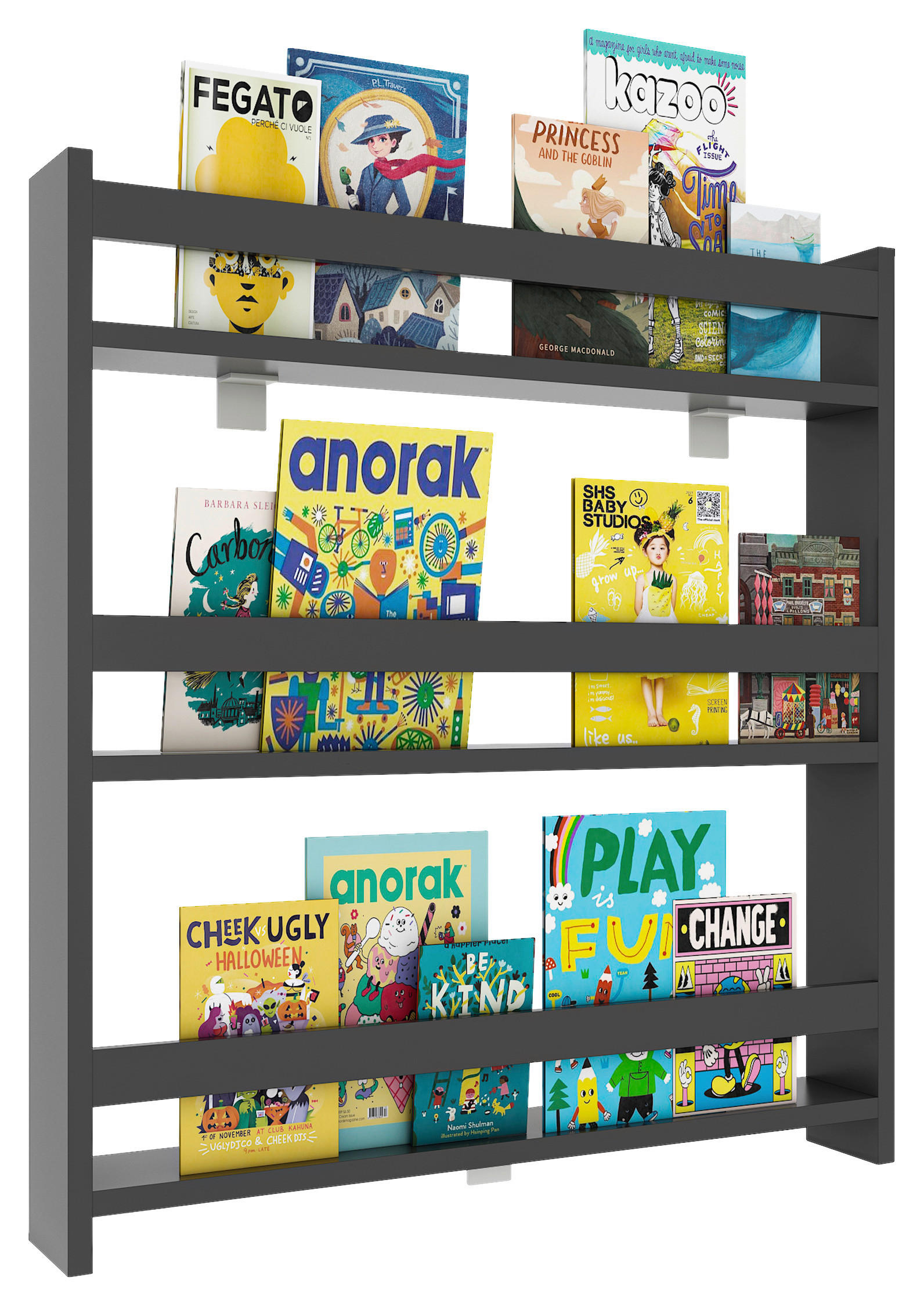 REGAL Anthrazit  - Anthrazit, MODERN, Holzwerkstoff (70/80/10cm) - MID.YOU