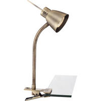 LED-SVETILKA S SPONKO   //3000 K// - barve medenine, Design, kovina (24/24/37,5cm) - Globo