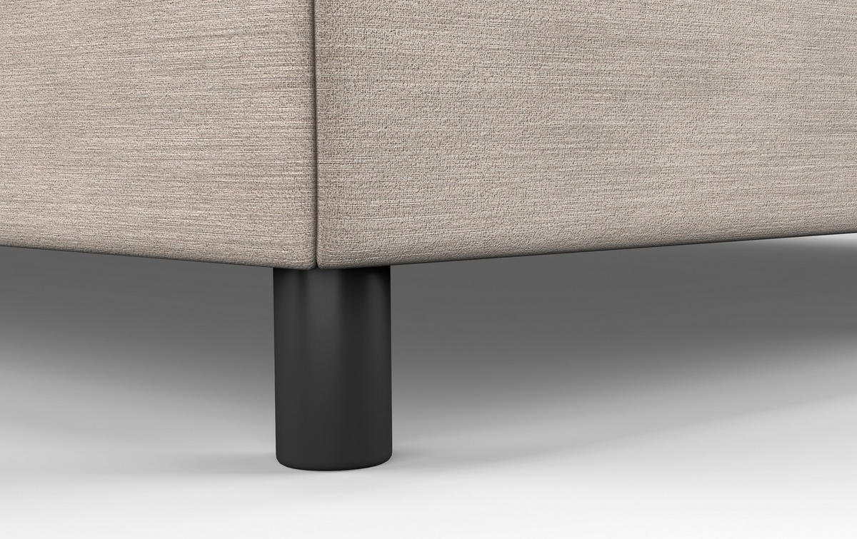 BOXBETT 180/200 cm  in Beige  - Beige/Schwarz, MODERN, Holzwerkstoff/Textil (180/200cm) - MID.YOU