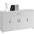 KOMMODE 118/70/30 cm - Silberfarben/Weiß, KONVENTIONELL, Holzwerkstoff/Kunststoff (118/70/30cm) - Carryhome KOMMODE 118/70/30 cm - Silberfarben/Weiß, KONVENTIONELL, Holzwerkstoff/Kunststoff (118/70/30cm) - Carryhome
