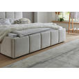 POLSTERBETT 180/200 cm  in Beige  - Beige/Schwarz, Design, Holz/Textil (180/200cm) - Xora