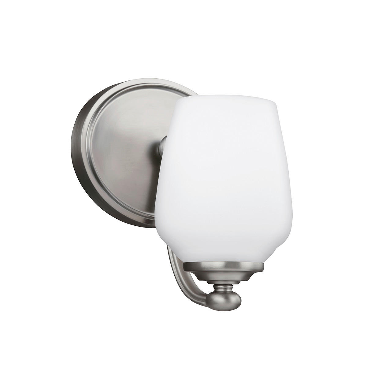 WANDLEUCHTE - Nickelfarben, Basics, Glas/Metall (14.1/22.9/17cm) - Elstead Lighting