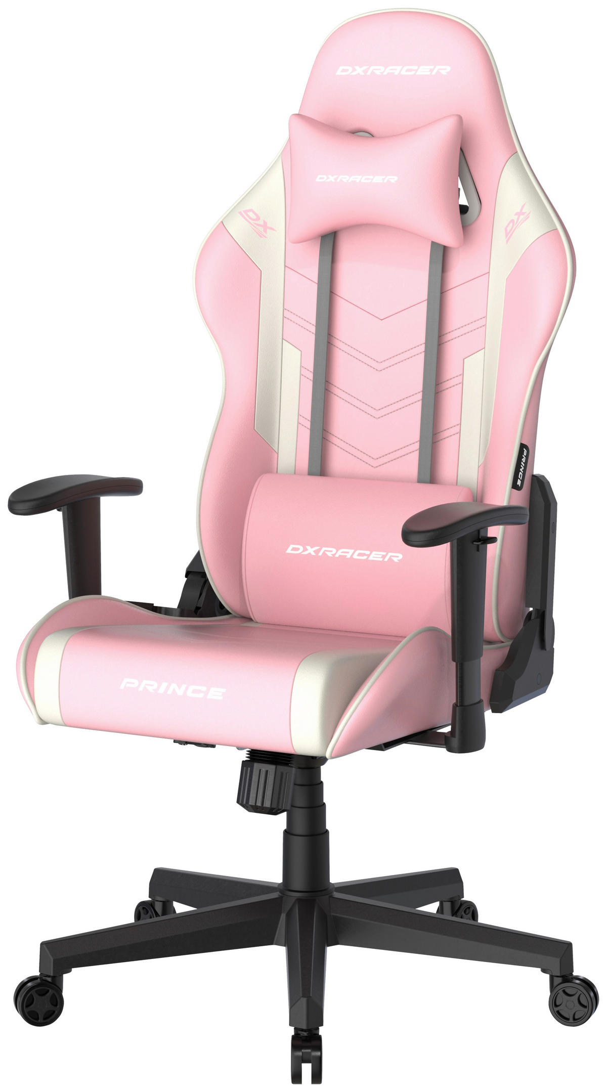 HERNÍ ŽIDLE, bílá, pink - bílá/pink, Moderní, textil/plast (67/126/67cm) - Dxracer