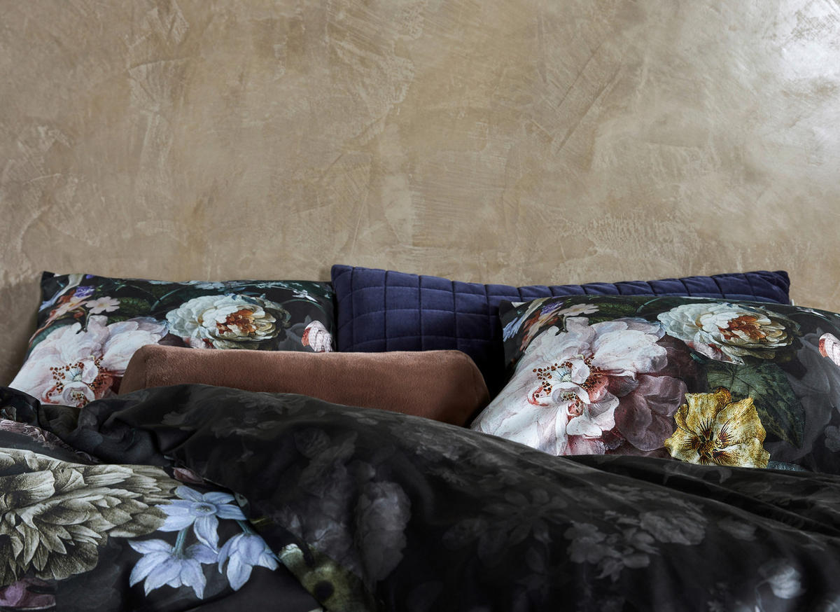 POSTELJNINA 200/200 cm saten črna  - črna, Konvencionalno, tekstil (200/200cm) - Essenza