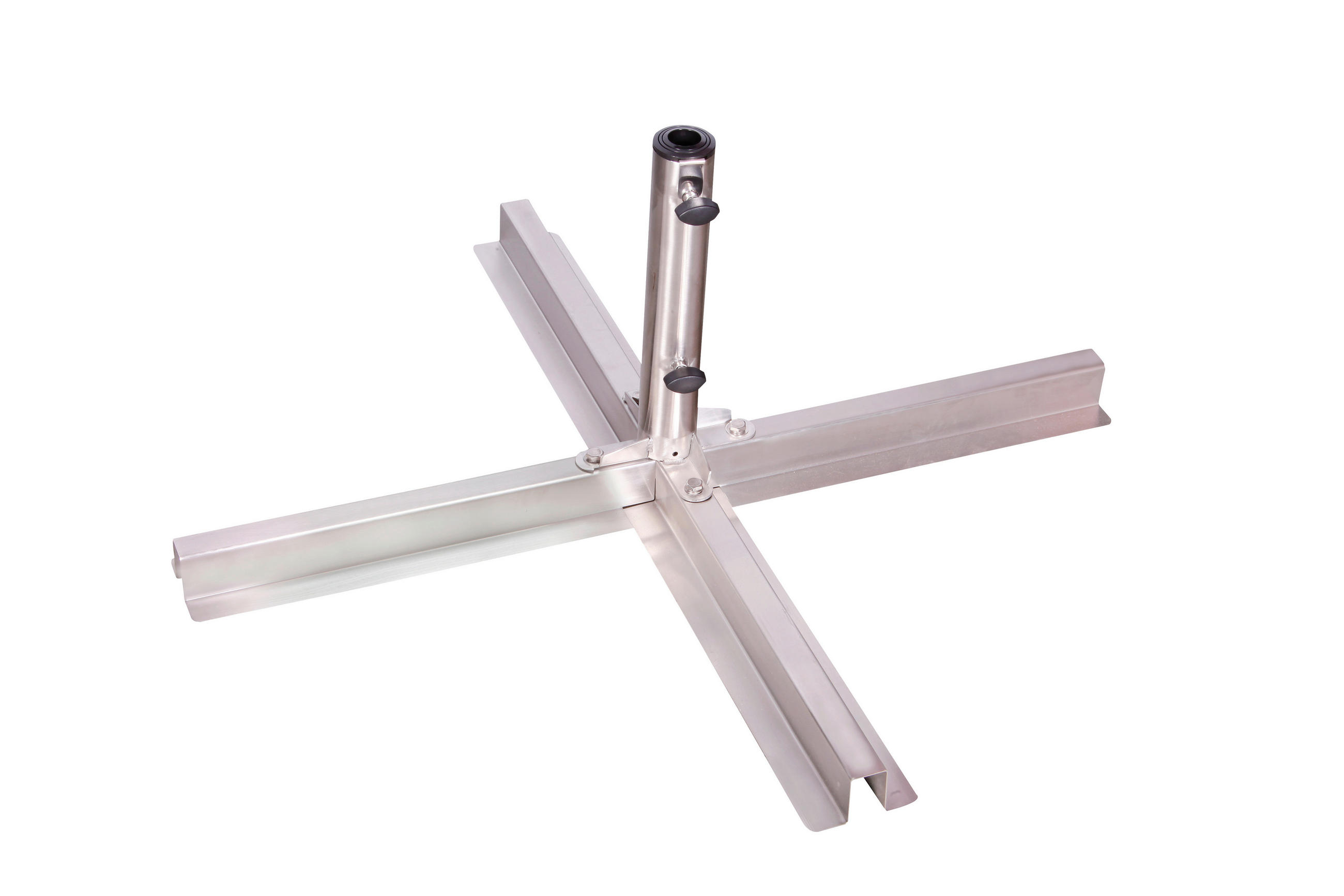 SONNENSCHIRMSTÄNDER Silberfarben  - Silberfarben, Basics, Metall (84/35/84cm) - Doppler