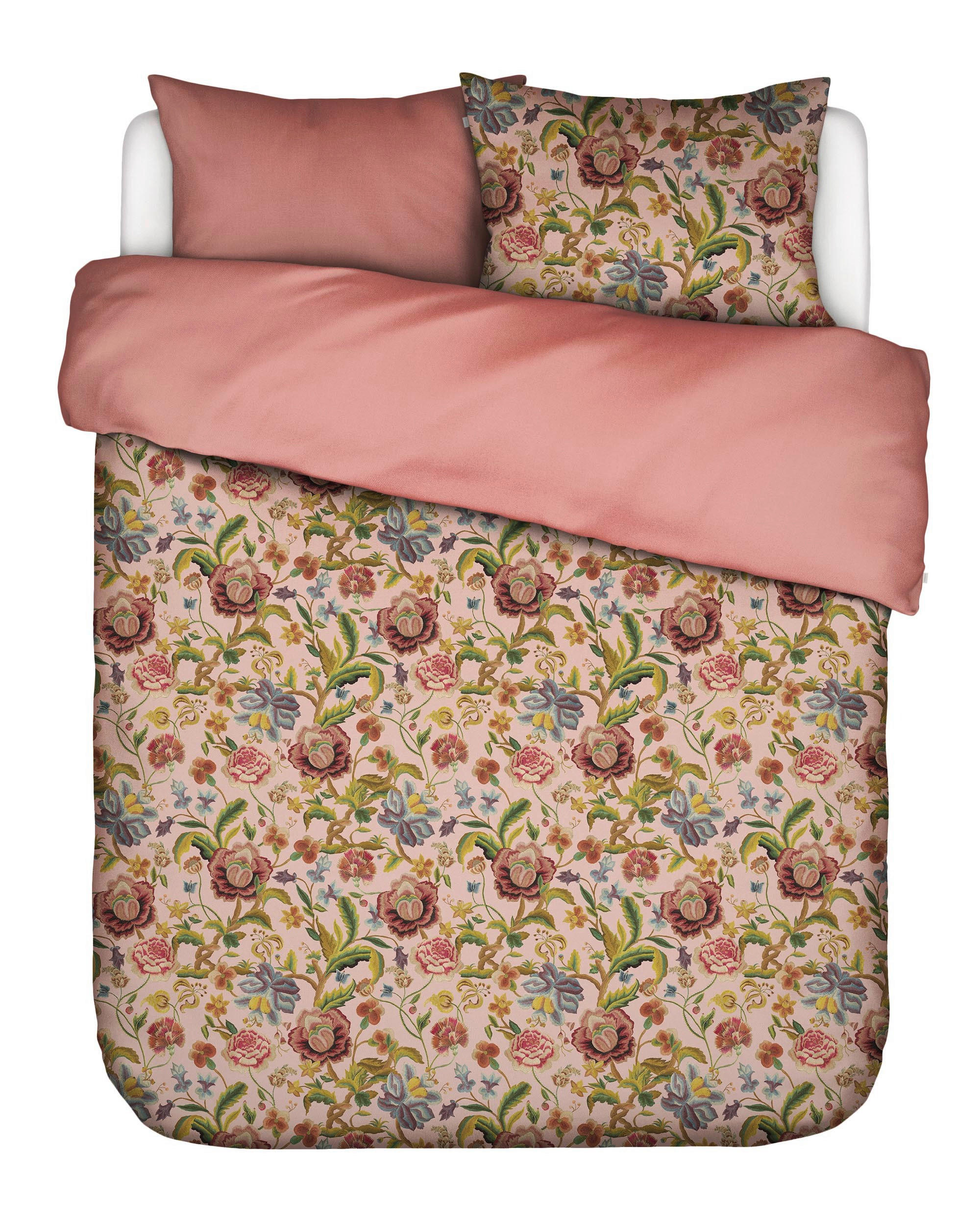 WENDEBETTWÄSCHE ROSELINA Satin 200/200 cm  - Lila, KONVENTIONELL, Textil (200/200cm) - Essenza