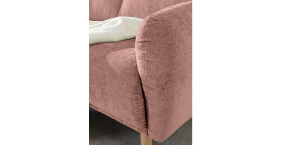 ECKSOFA Altrosa Flachgewebe  - Buchefarben/Altrosa, KONVENTIONELL, Holz/Textil (144/230cm) - Carryhome