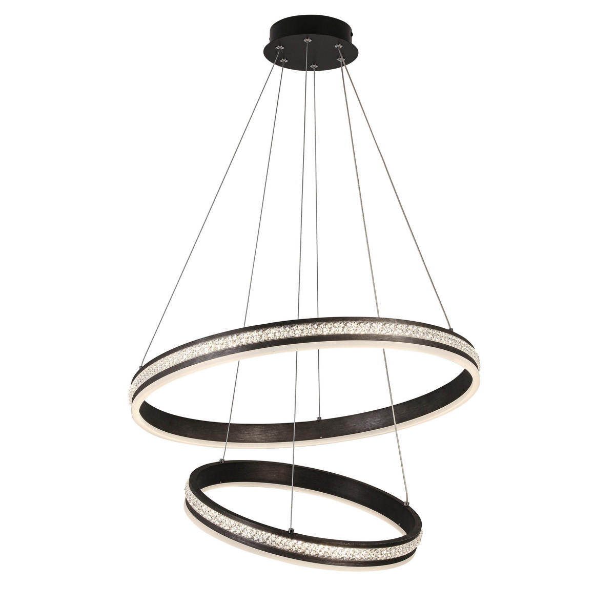 VISEČA LED-SVETILKA   40 W/5600 lm/4000 K/220-240 V/ - črna, Basics, kovina/umetna masa (60/120cm) - Ambiente