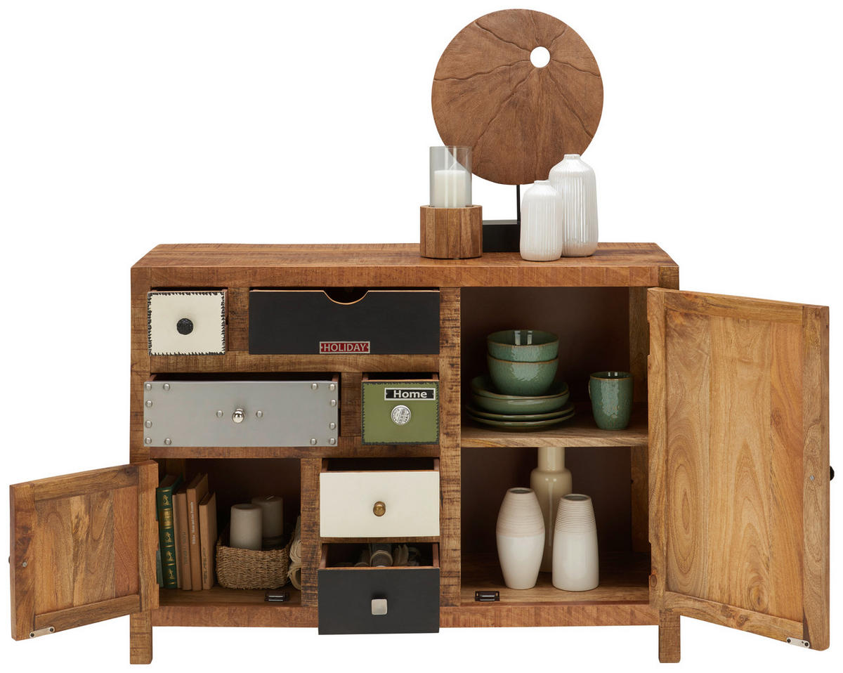 KOMMODE 110/80/40 cm Multicolor  - Multicolor, Lifestyle, Holz/Metall (110/80/40cm) - Landscape