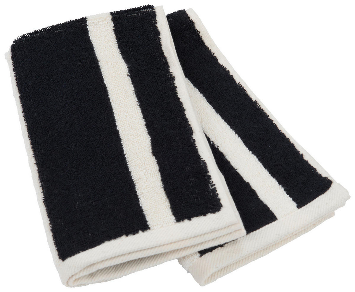 SADA UTERÁKOV PRE HOSTÍ, 30/50 cm, čierna, écru - čierna/écru, Konventionell, textil (30/50cm) - Dieter Knoll