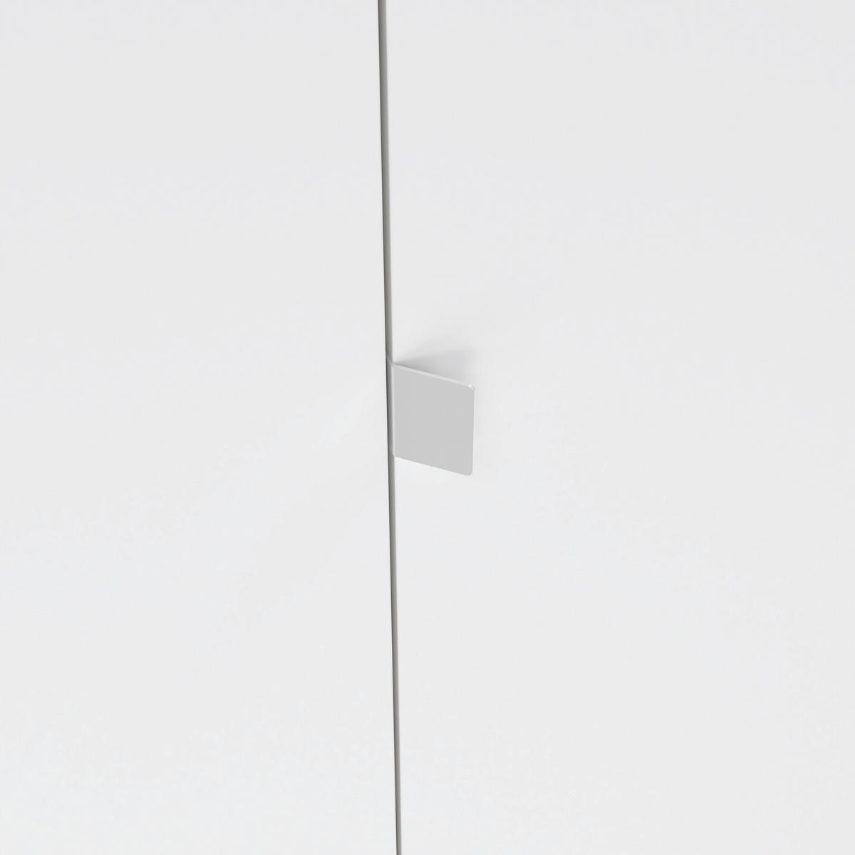 DREHTÜRENSCHRANK 149/202/58 cm 3-türig Eichefarben, Weiß  - Eichefarben/Silberfarben, KONVENTIONELL, Holzwerkstoff/Metall (149/202/58cm) - Boxxx