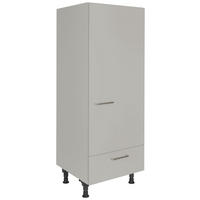 GERÄTEUMBAUSCHRANK 60/168/58 cm  in Grau  - Edelstahlfarben/Grau, MODERN, Holzwerkstoff/Metall (60/168/58cm) - Nobilia