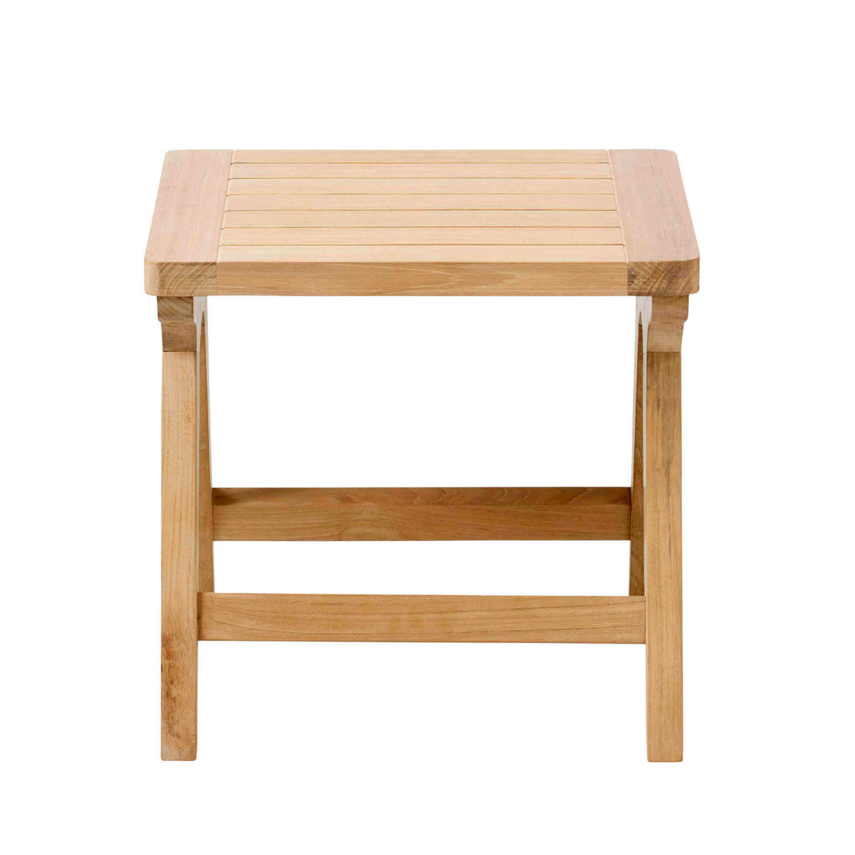 LOUNGETISCH 45/45/42 cm Holz Naturfarben, Teakfarben quadratisch  - Naturfarben/Teakfarben, Natur, Holz (45/45/42cm) - Gardenson