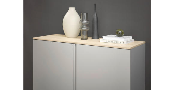 SIDEBOARD  in 120,2/89/43 cm  - Kaschmir/Eichefarben, Design, Holzwerkstoff/Kunststoff (120,2/89/43cm) - Voleo