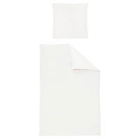 BETTWÄSCHE Makosatin 155/220 cm  - Weiß, KONVENTIONELL, Textil (155/220cm) - Irisette