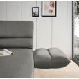 ECKSOFA  in Flachgewebe Hellgrau  279-327/176-217 cm  - Hellgrau/Schwarz, Design, Textil/Metall (279-327/176-217cm) - Dieter Knoll