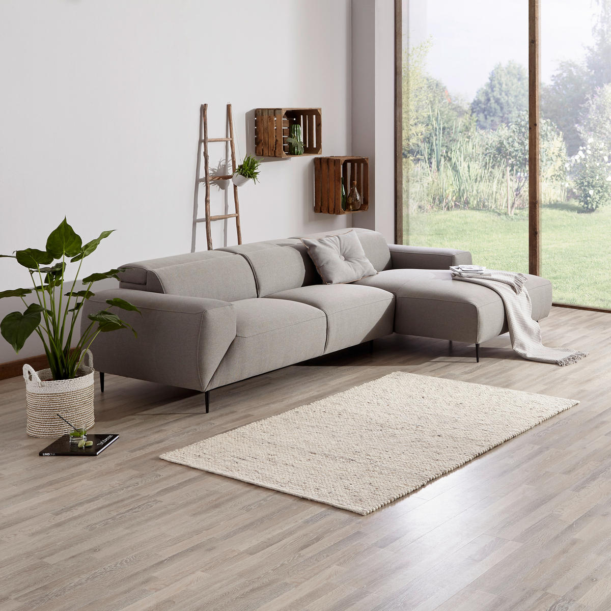 HANDWEBTEPPICH 200/290 cm Beige  - Beige, Basics, Textil (200/290cm) - Linea Natura