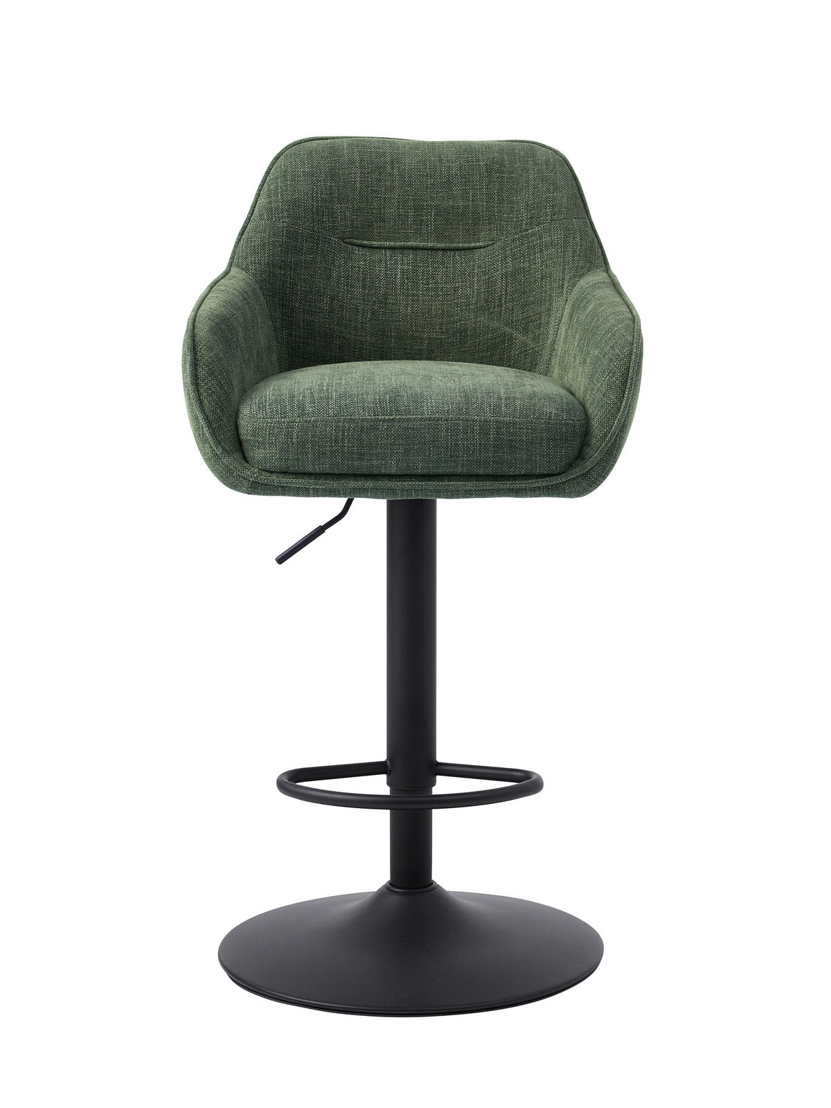 BARHOCKER-SET in Waldgrün  - Waldgrün/Schwarz, MODERN, Textil/Metall (51/95,5-110/53cm) - Livetastic