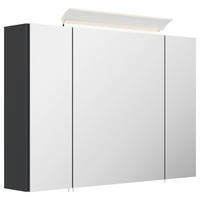 SPIEGELSCHRANK 90/62/17 cm  - Graphitfarben, MODERN, Glas/Holzwerkstoff (90/62/17cm) - MID.YOU