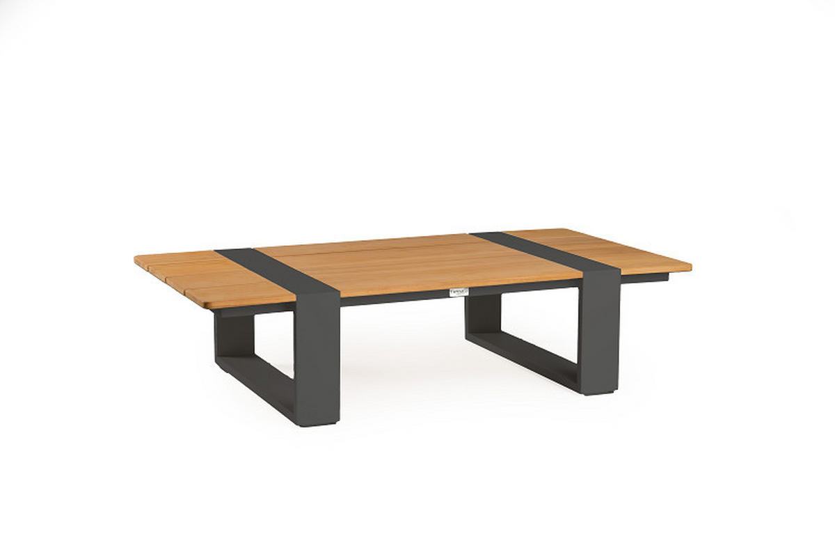 LOUNGEGARNITUR 4-teilig  - Dunkelgrau/Anthrazit, Basics, Holz/Textil (247/247cm) - Tierra Outdoor
