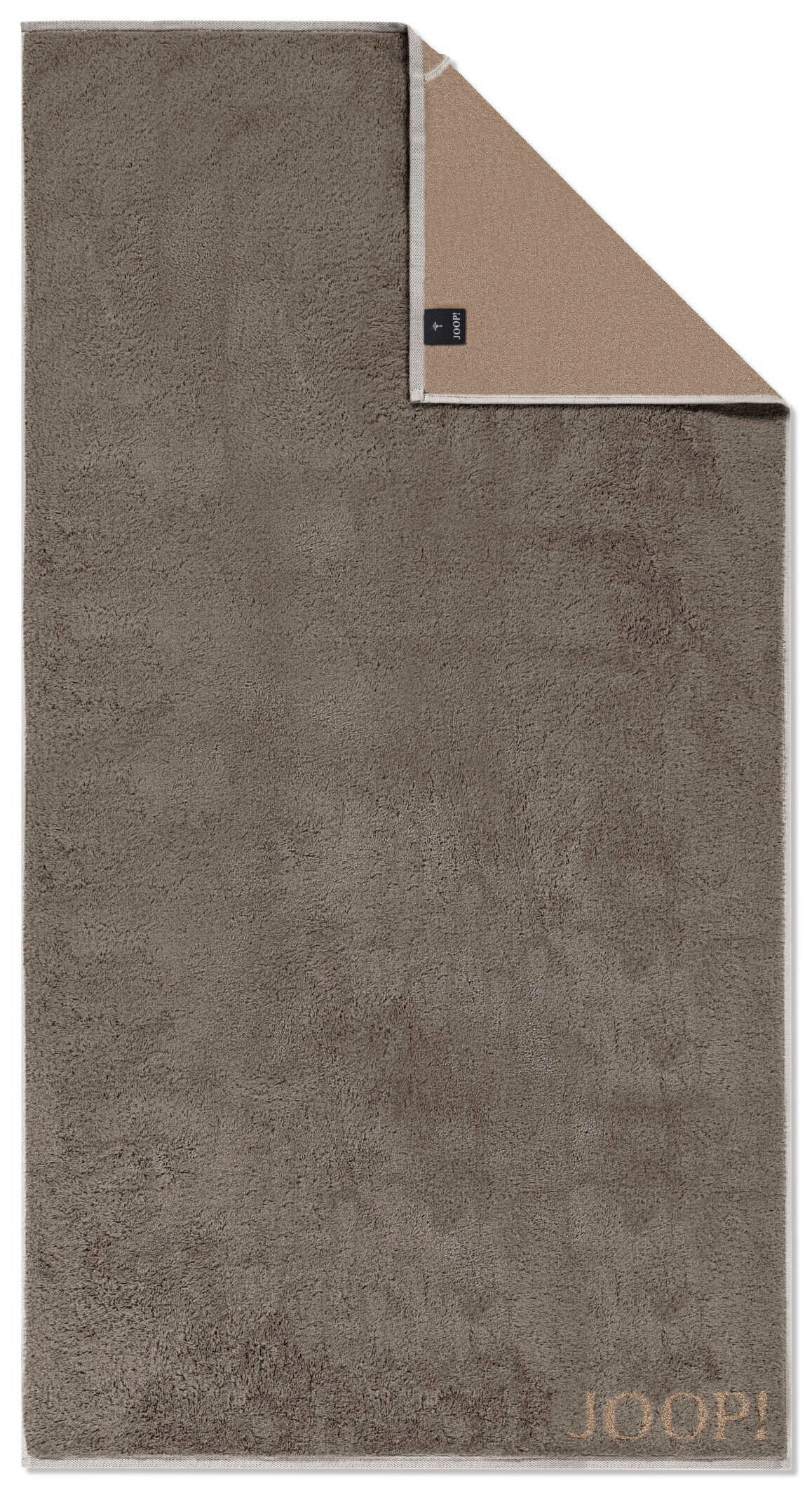 DUSCHTUCH Contour Doubleface 80/150 cm  - Taupe/Dunkelgrau, Basics, Textil (80/150cm) - Joop!