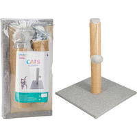 KRATZBAUM - Weiß/Cappuccino, Trend, Holz (30.5/15/8cm)