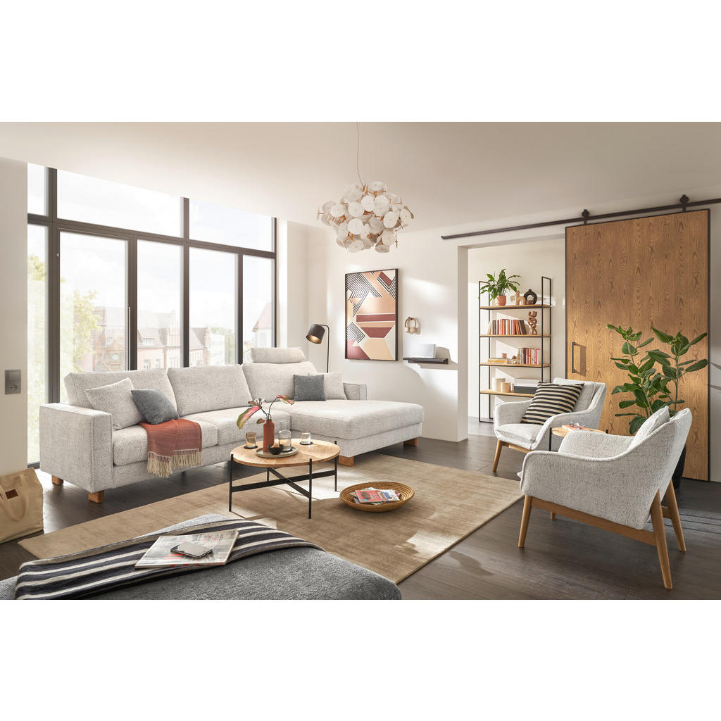 Thumbnail - SetOne by Musterring Couchtisch, Schwarz, Eiche, Holz, Metall, Eiche, massiv, rund, eckig, 83x39x83 cm, Wohnzimmer, Wohn...