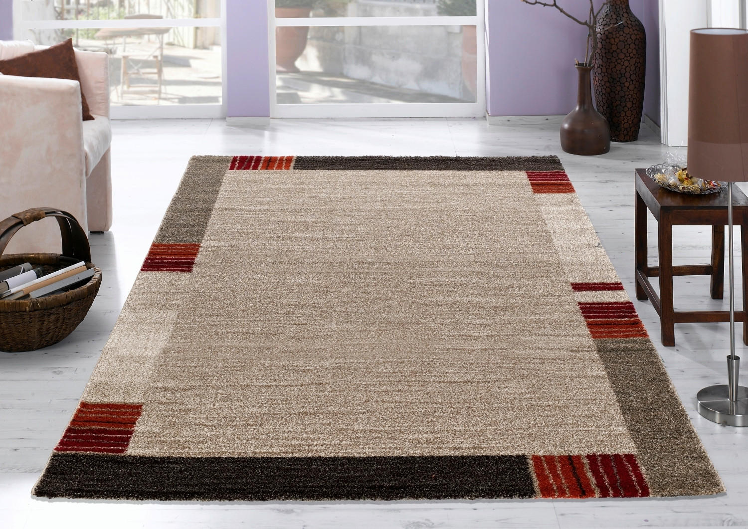 WEBTEPPICH 240/290 cm Palazzo Lobo Dunkelbraun, Beige  - Dunkelbraun/Beige, KONVENTIONELL, Textil (240/290cm) - Novel