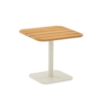 Niehoff Garden Loungetisch Teak, Grauweiß 50x46x50 cm