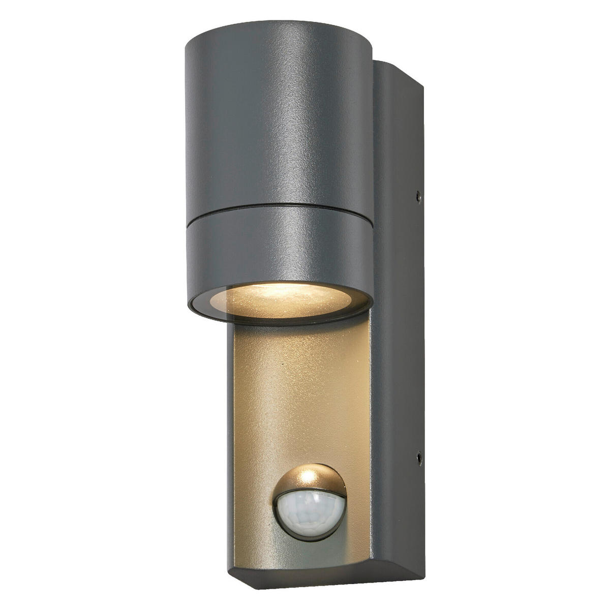 AUßENLEUCHTE 6/8,8/17 cm   - Dunkelgrau, Basics, Glas/Metall (6/8,8/17cm) - Osram