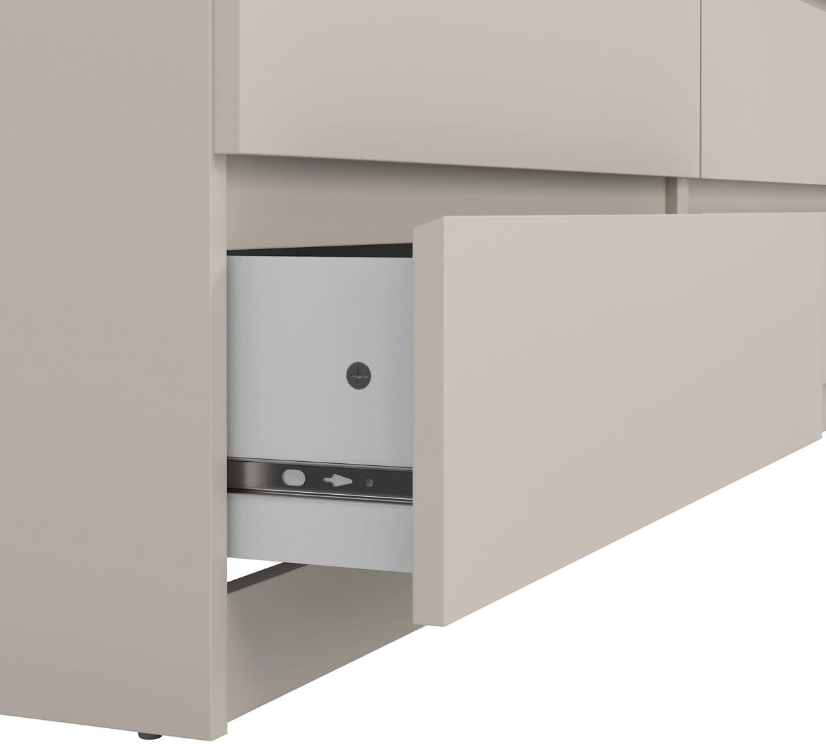 SIDEBOARD  in 153,8/70,1/50 cm  - Kaschmir/Eichefarben, Basics, Holzwerkstoff (153,8/70,1/50cm) - Boxxx