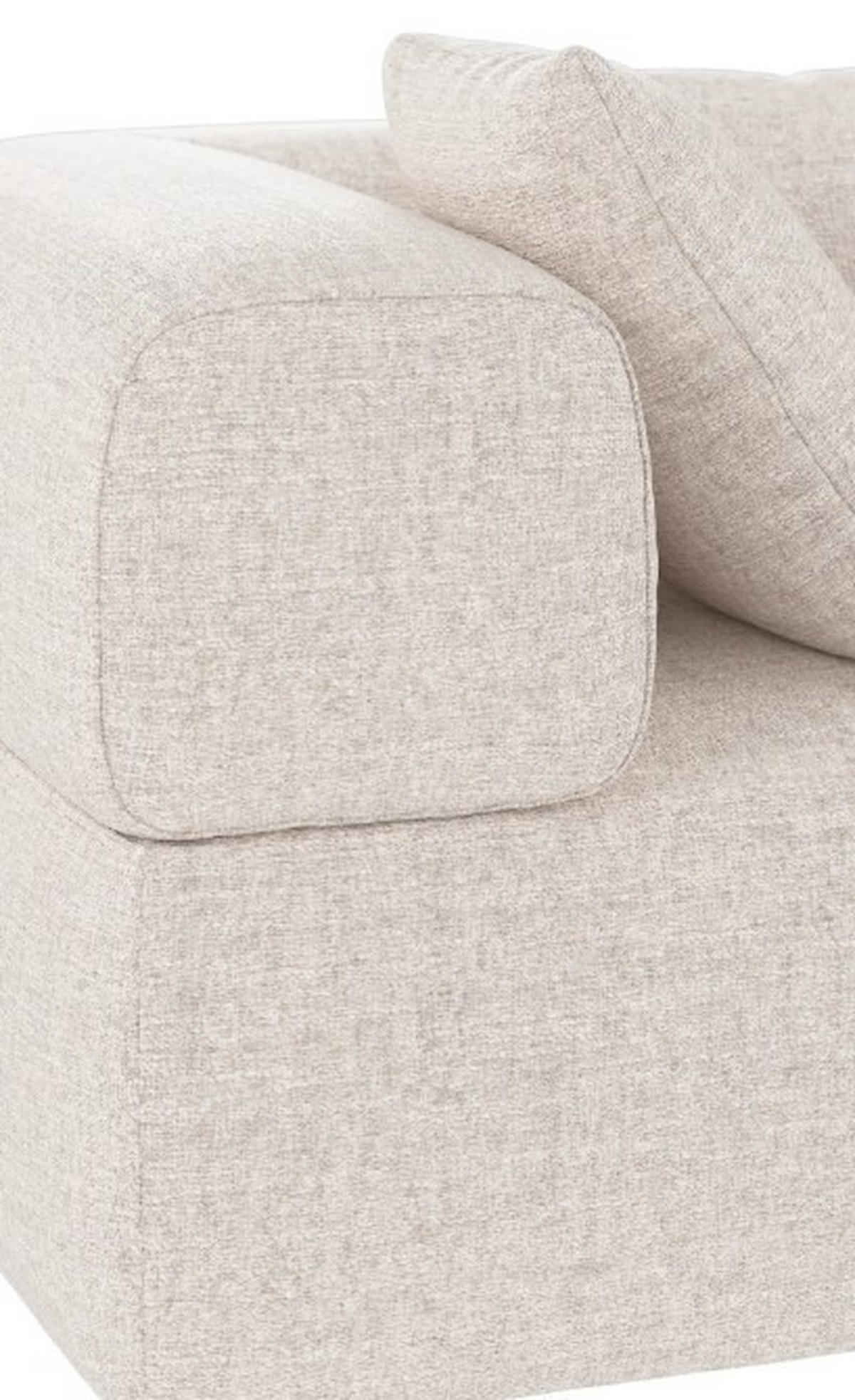 3-SITS SOFFA i beige  - beige/svart, Klassisk, metall/trä (246/67/105cm) - Rowico