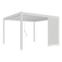 PERGOLA-SEITENTEIL 123/235/10 cm   - Weiß, Basics, Metall (123/235/10cm) - Gardenson