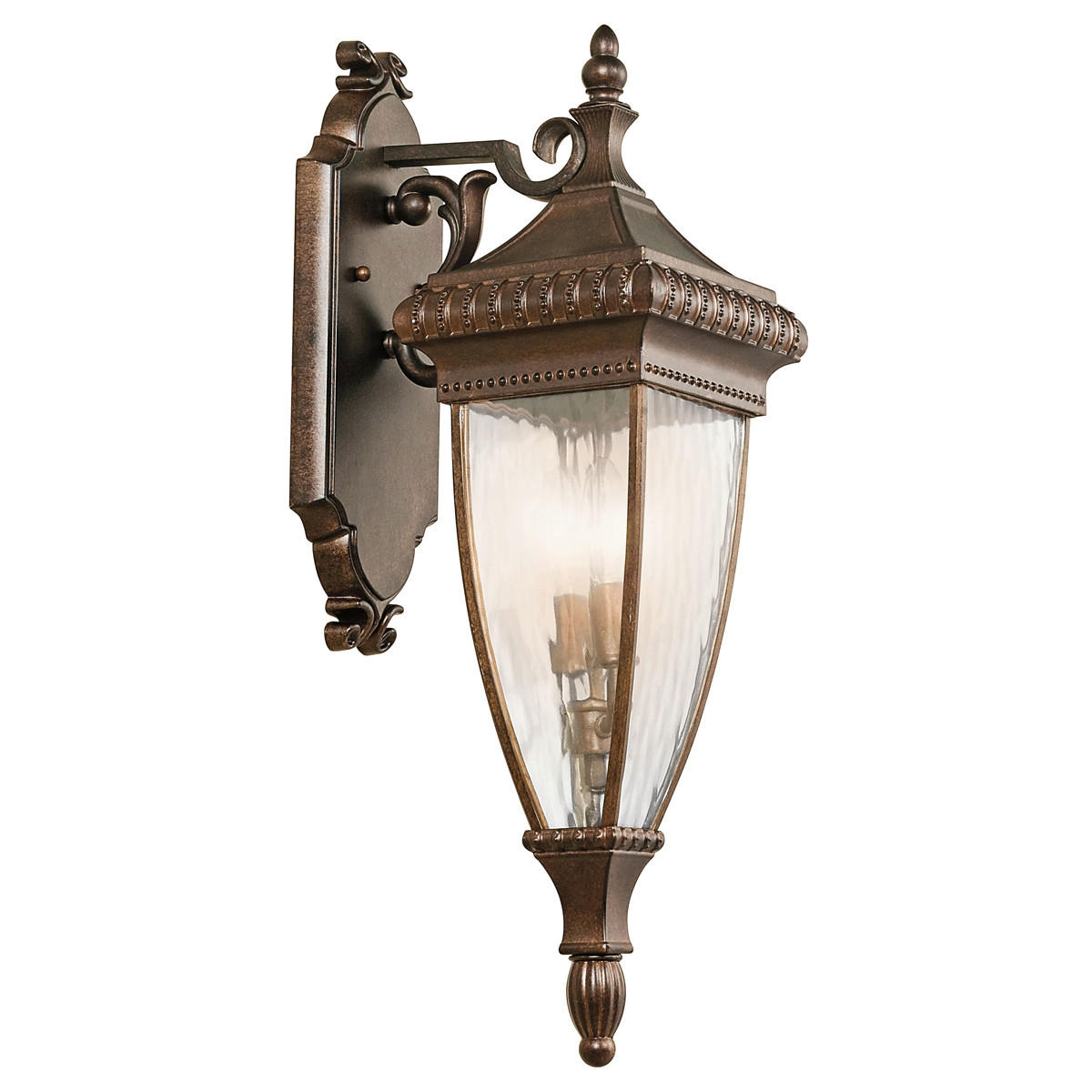 AUSSENWANDLEUCHTE - Bronzefarben, Konventionell, Glas/Metall (18.4/26,7/64,1cm) - Elstead Lighting