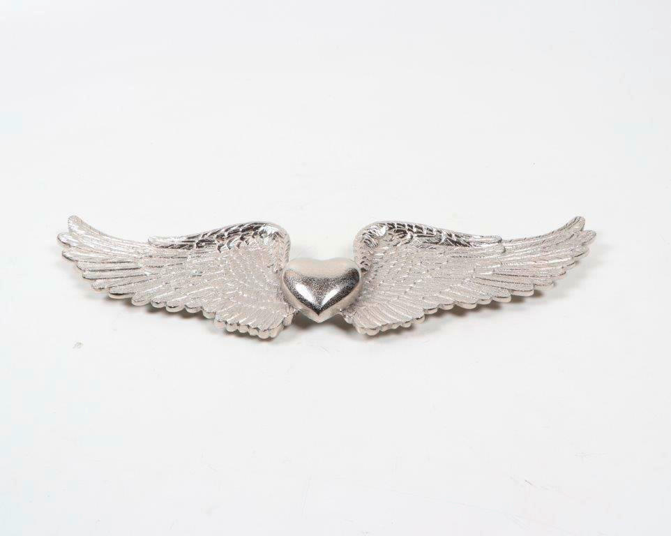 NÁSTENNÁ DEKORÁCIA 50/16,5/4,5 cm  - niklová, Design, kov (50/16,5/4,5cm) - Ambia Home
