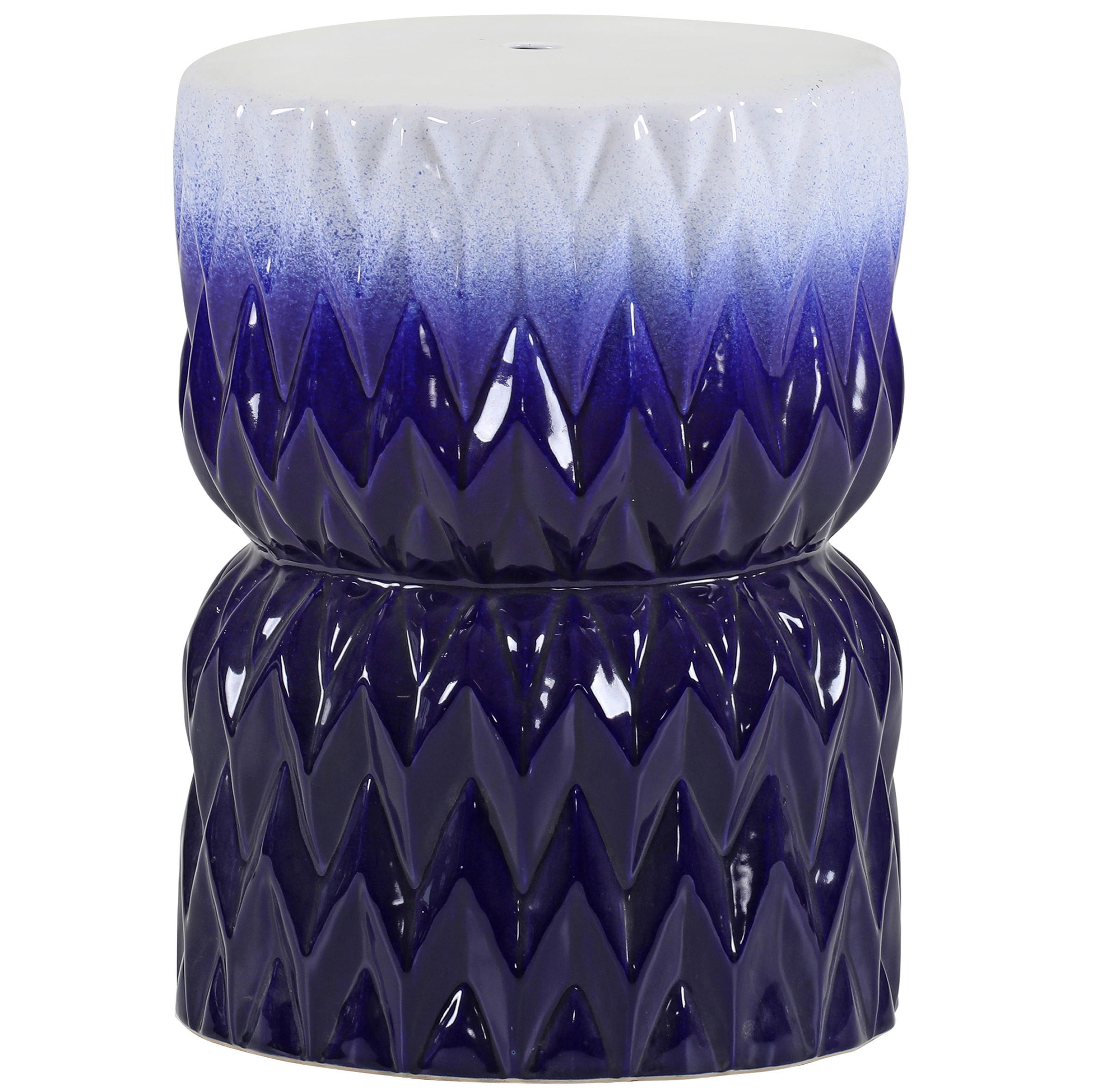 KISASZTAL kerámia   - sötétkék/fehér, Design, kerámia (34/45/34cm) - Landscape