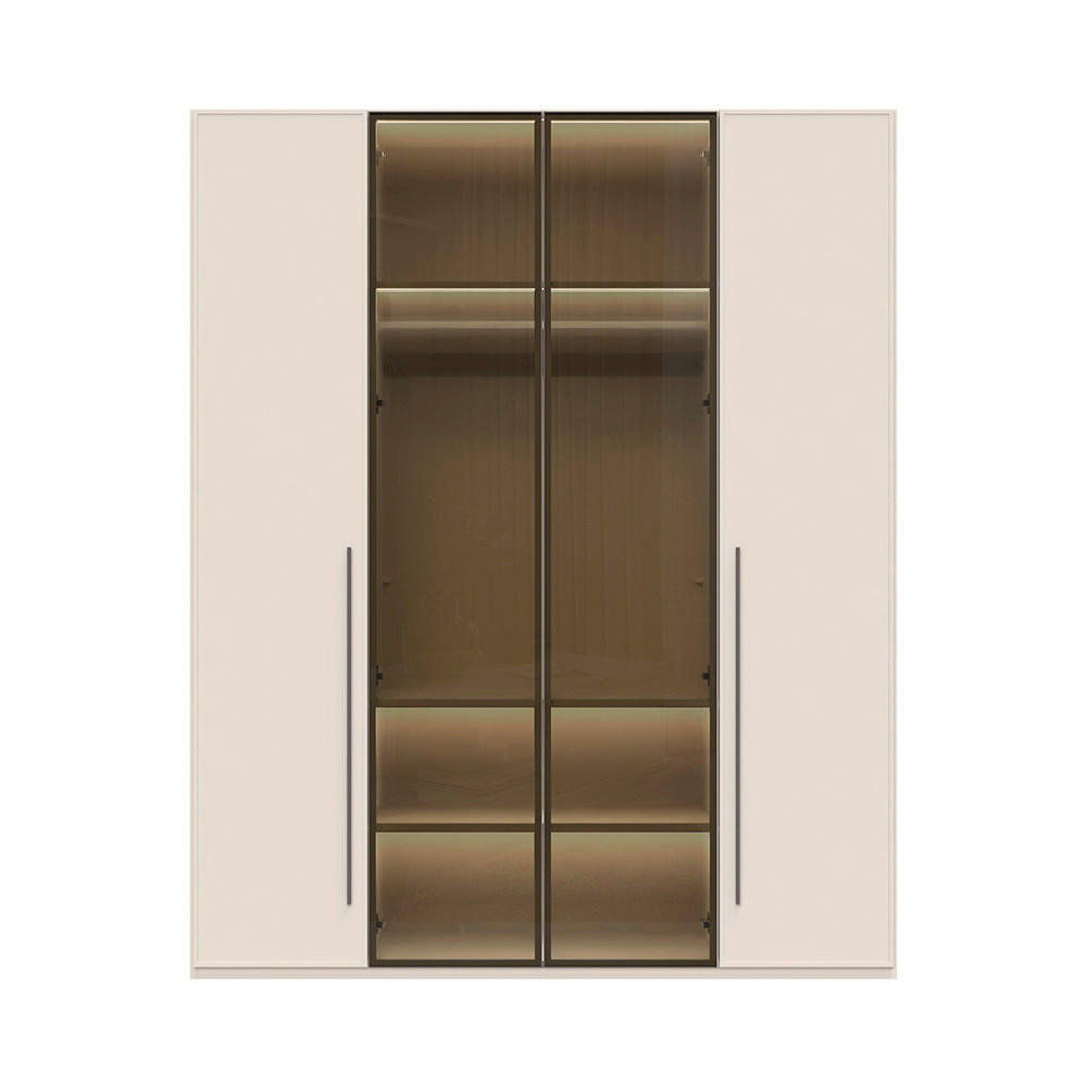 ORMAR SA KLASIČNIM VRATIMA  182/224/56 cm  - Dizajnerski, staklo/metal (182/224/56cm)