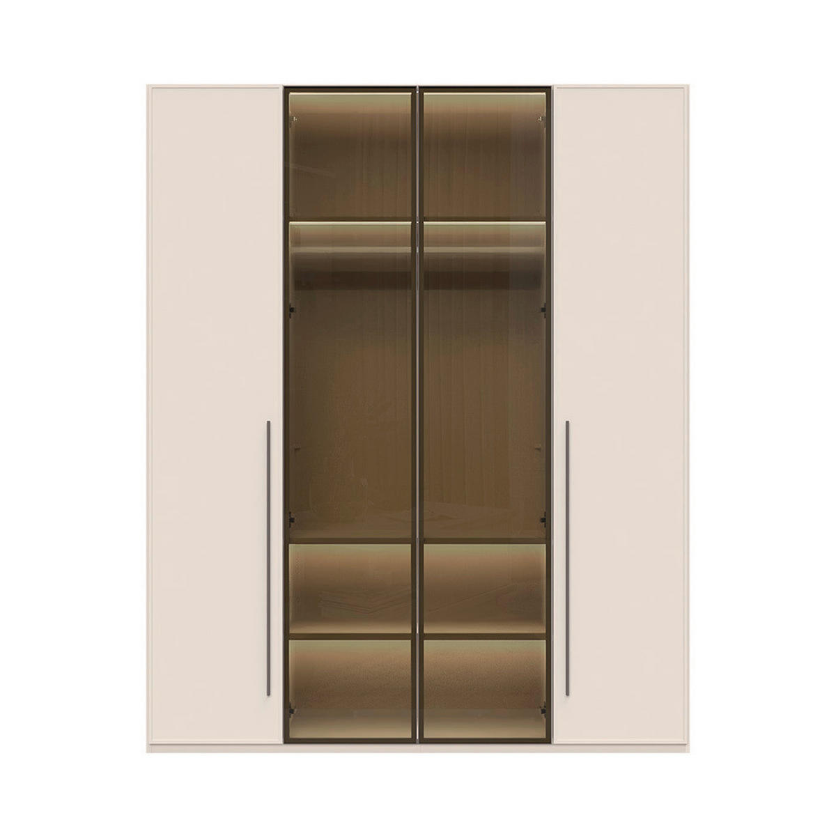 ORMAR SA KLASIČNIM VRATIMA  182/224/56 cm  - Dizajnerski, staklo/metal (182/224/56cm)