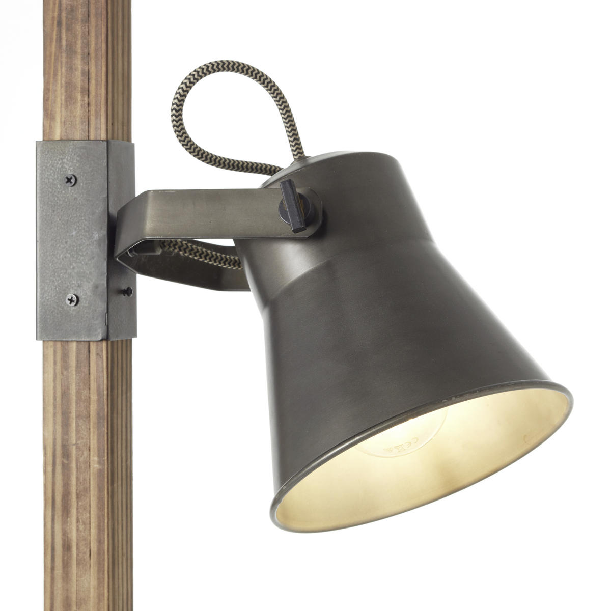 STEHLEUCHTE  51/153,5 cm   - Schwarz, Design, Holz/Metall (51/153,5cm) - Brilliant