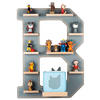 KINDERREGAL Grau  - Grau, MODERN, Holzwerkstoff (41/54/19cm) - MID.YOU