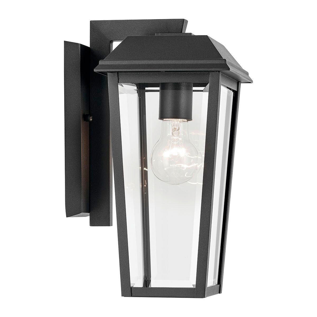 WANDLEUCHTE Kichler 33/18,4/21 cm  - Schwarz, Design, Glas/Metall (33/18,4/21cm) - Elstead Lighting