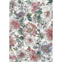 WEBTEPPICH 133/195 cm Catania Multicolor, Rosa, Weiß  - Multicolor/Rosa, KONVENTIONELL, Textil (133/195cm) - Novel