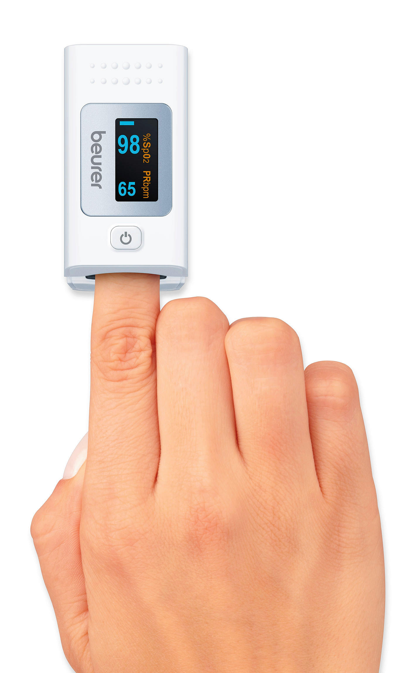 PULSOXIMETER  - Weiss, Basics (13.3/7/9.3cm) - Beurer