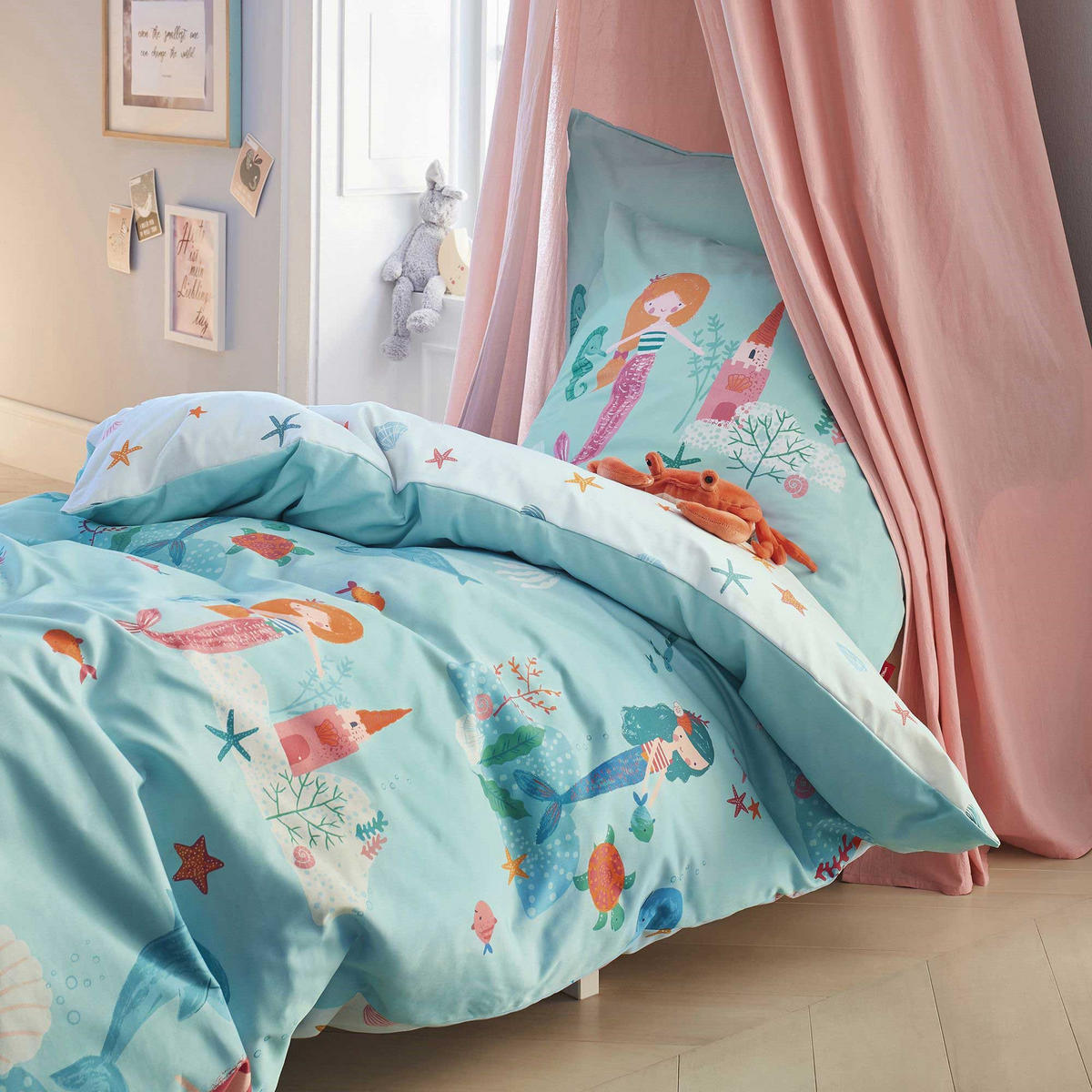 OTROŠKA POSTELJNINA 140/200 cm saten večbarvno  - večbarvno, Konvencionalno, tekstil (140/200cm) - S. Oliver