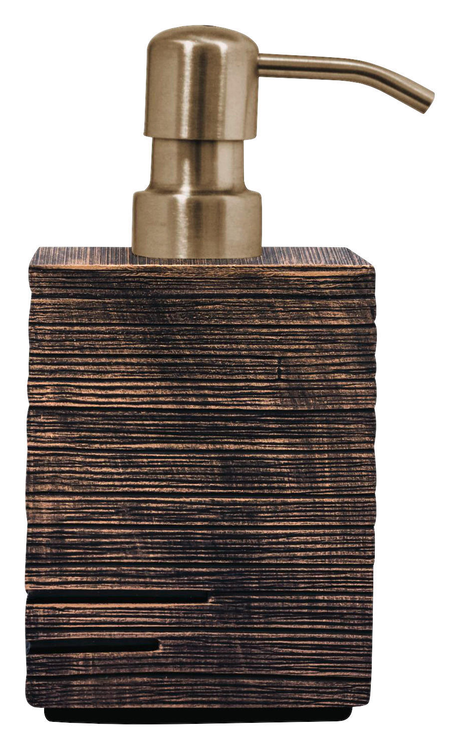 SEIFENSPENDER  - Braun, Basics, Kunststoff/Metall (8/16/8cm) - Sadena