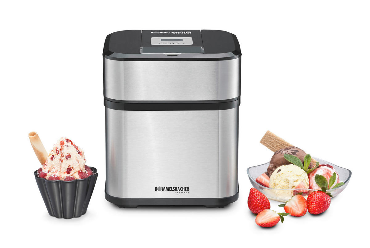 EISMASCHINE  - Schwarzchrom, Basics, Metall (20/23.5/20cm) - Rommelsbacher