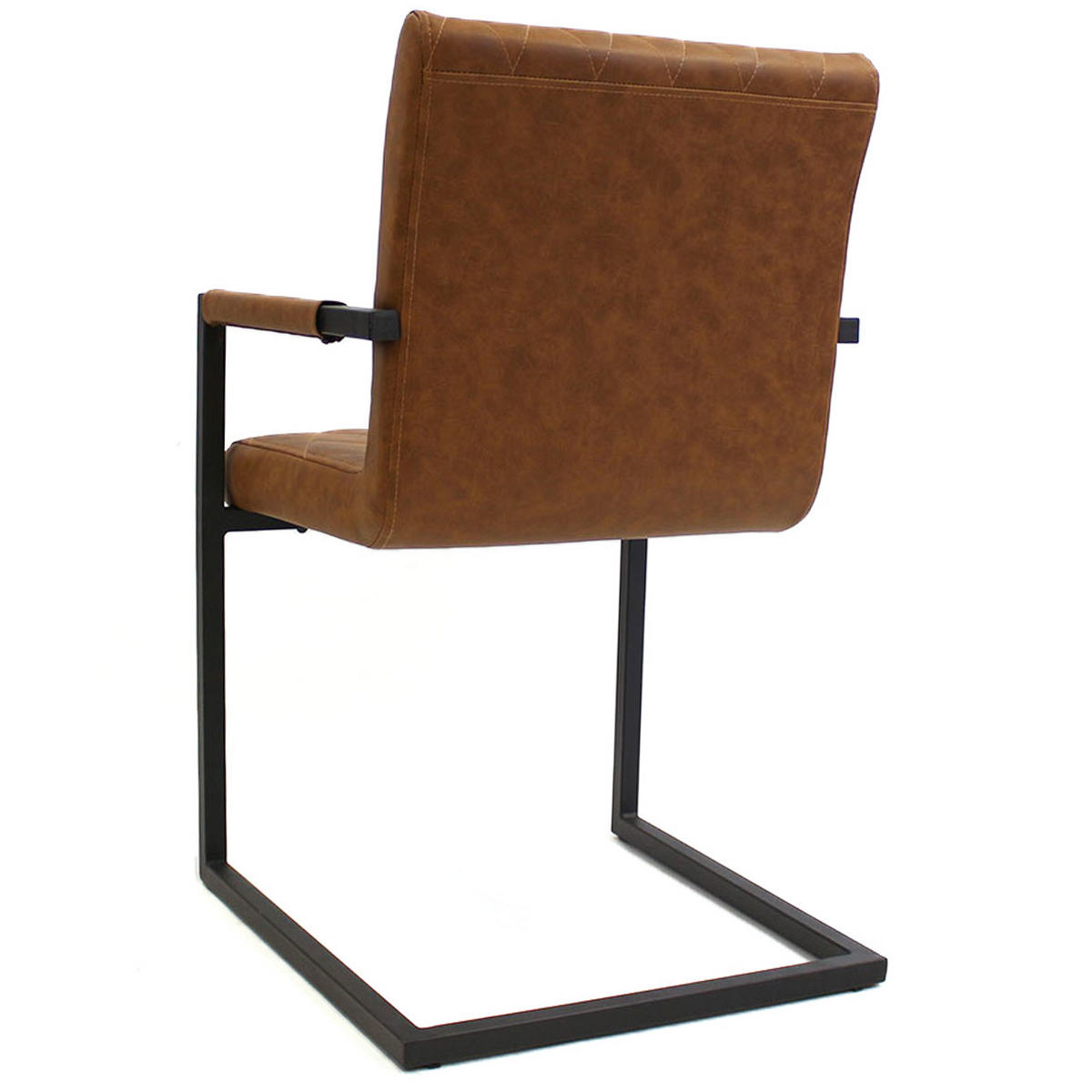 SADA STOLIČIEK S PODRÚČKAMI 2 kus - hnedá/čierna, Lifestyle, kov/textil (54/86/57cm) - MID.YOU