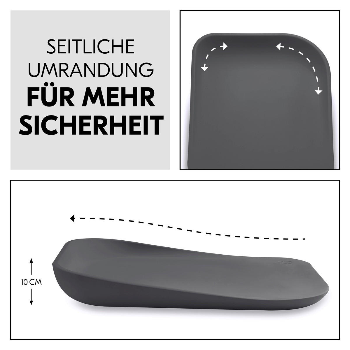 WICKELAUFLAGE   - Grau, Basics (50/10/70cm) - Hauck