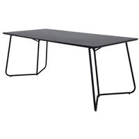 MATBORD i trä, trämaterial 190/90/75 cm   - svart, Design, metall/trämaterial (190/90/75cm) - Johann Jakob