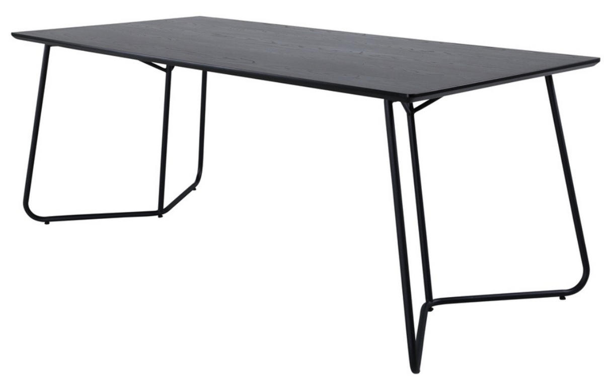 MATBORD i trä, trämaterial 190/90/75 cm   - svart, Design, metall/trämaterial (190/90/75cm) - Johann Jakob